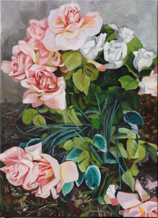 Der versprochene Rosengarten, 2007, 110x70 cm, Oel auf Leinwand